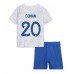 Cheap France Kingsley Coman #20 Away Football Kit Children World Cup 2022 Short Sleeve (+ pants)